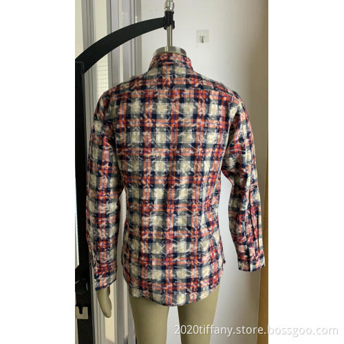 Men's 100% Cotton Double-Pocket Flannel Shirt